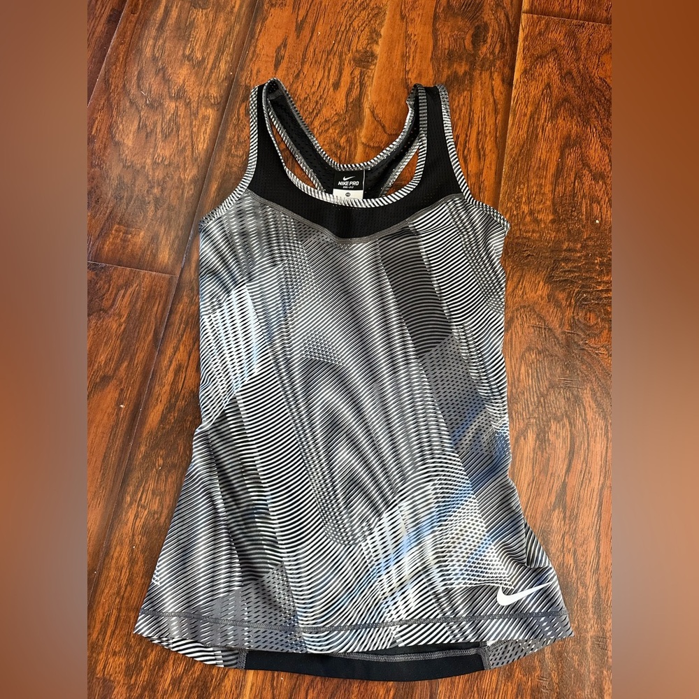 Nike Monochrome Striped Tank Top